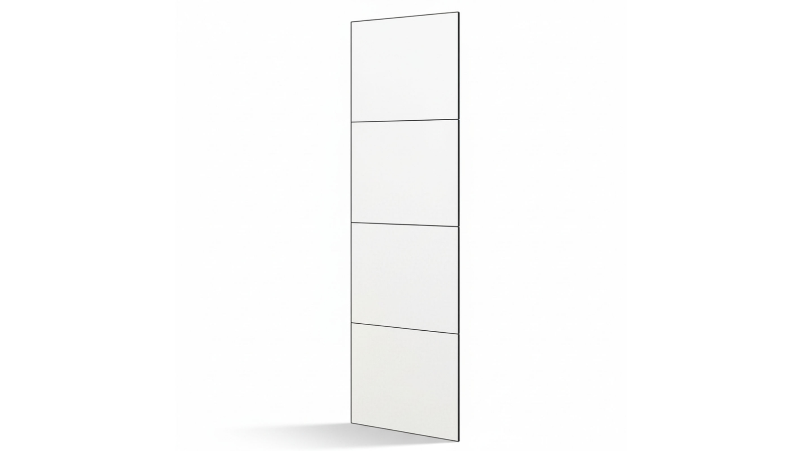 Genux 4 Piece 12inch Frameless Wall Tile Mirror Set