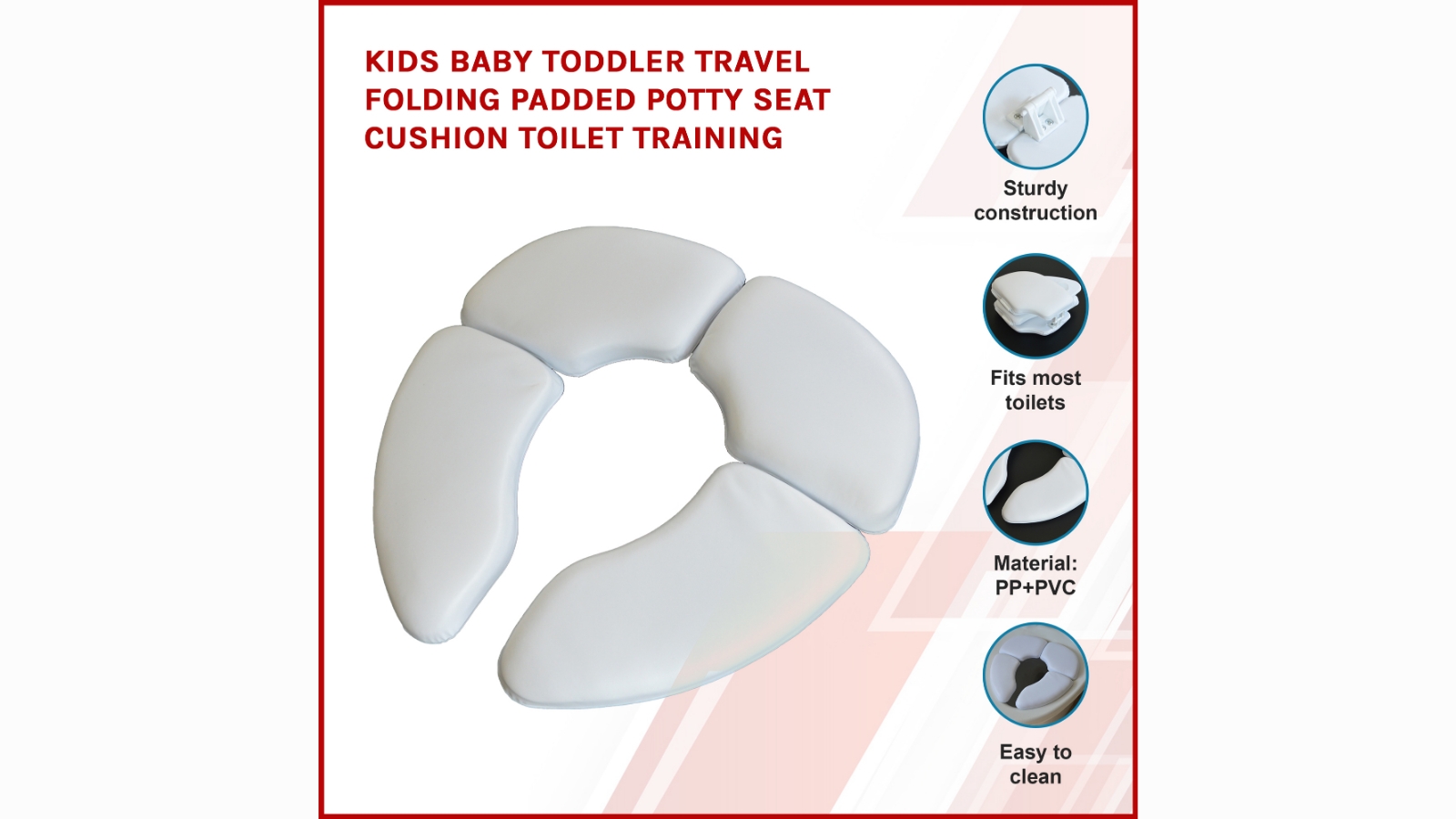 Serrano Kids Baby Toddler Travel Folding Padded Potty Seat Cushion Toilet  Training