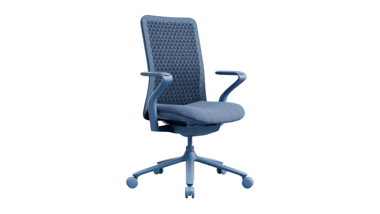 Desky Pro Ergonomic No Headrest Mesh Chair - Deep Blue