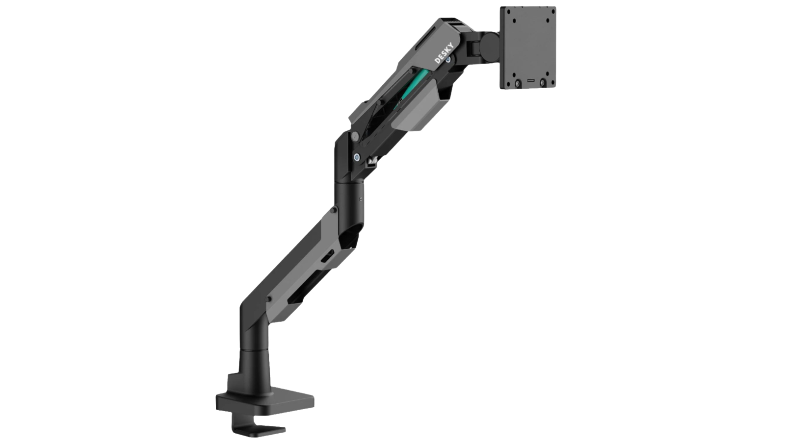 Desky Hercules Ultrawide Monitor Arm - Black and Space Grey