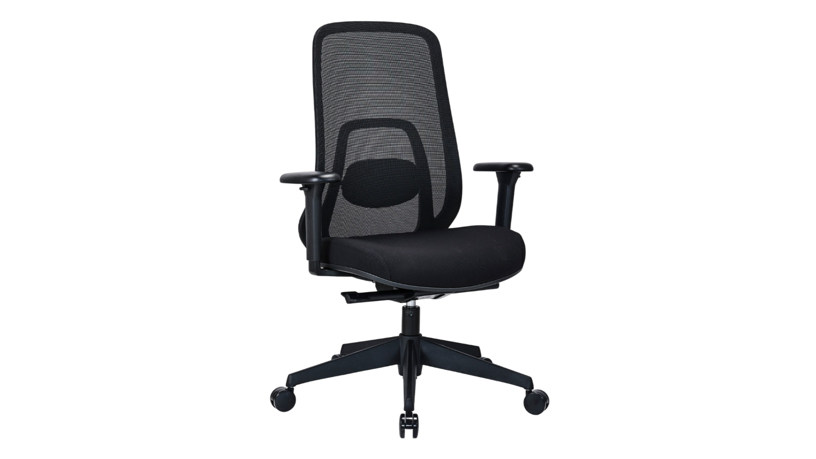 Desky Regal No Headrest Mesh Office Chair - Carbon Black