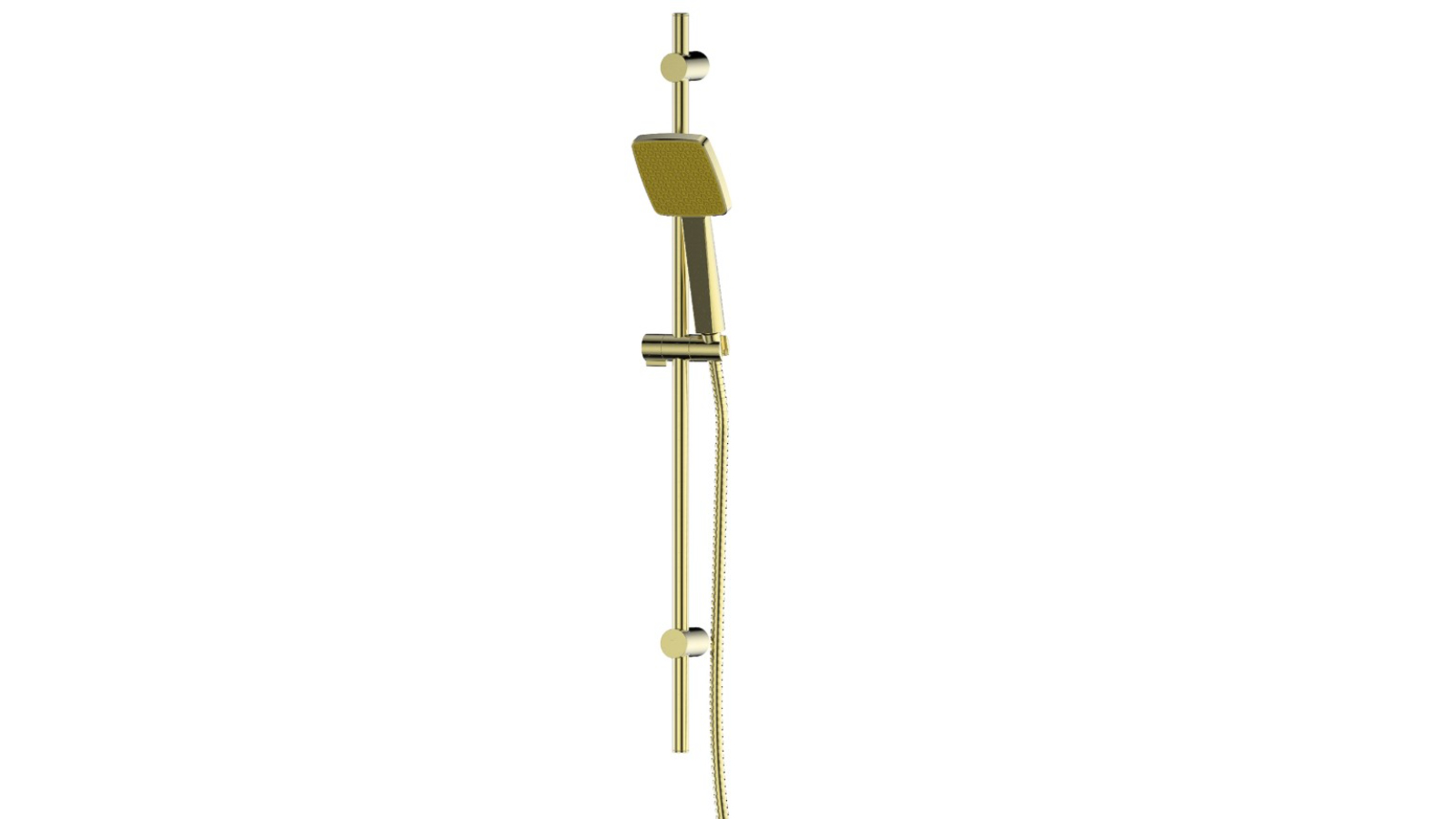 Greens Glide Syntra RainBoost Adjustable Rail Shower - Brushed Brass 