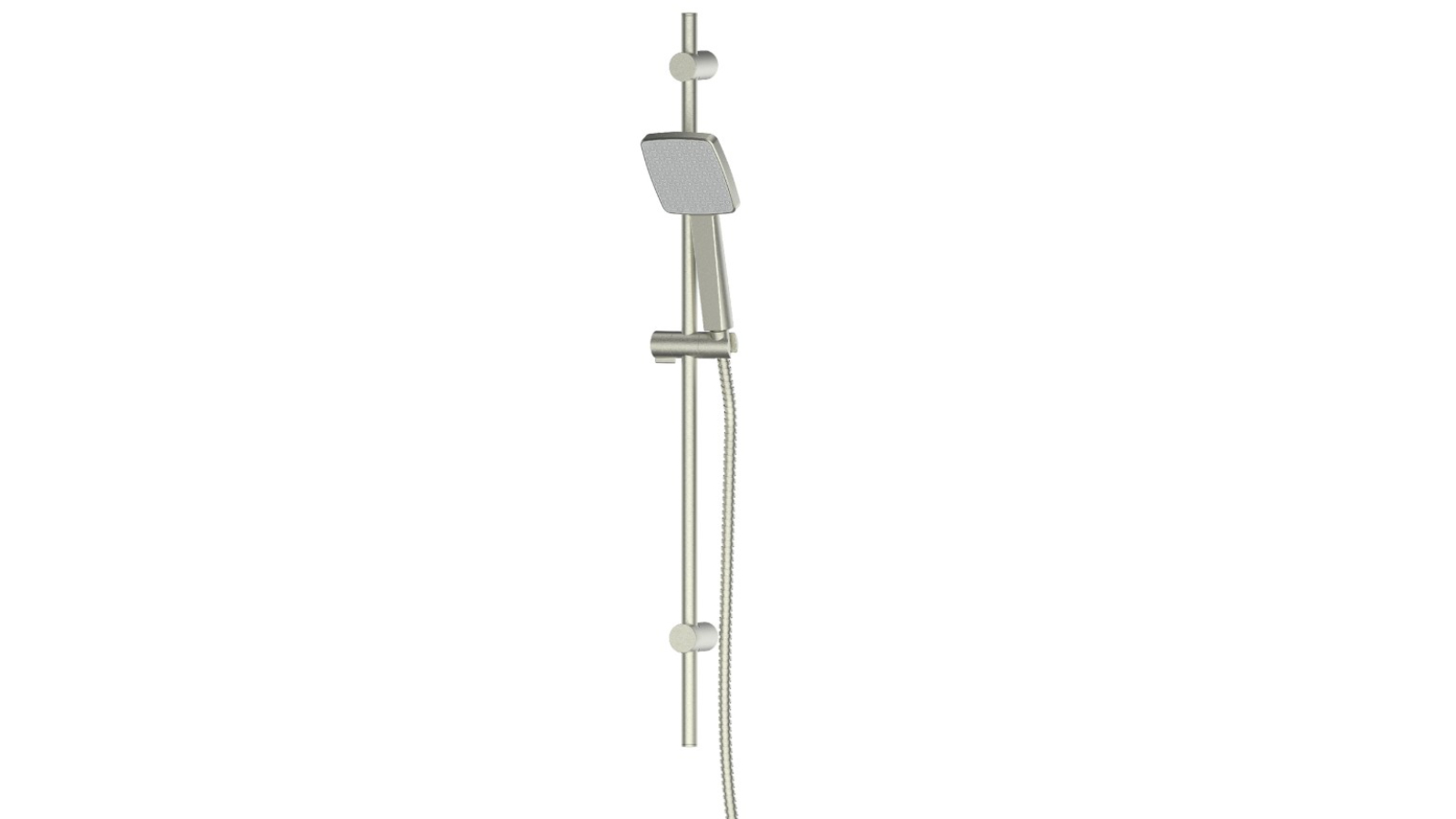 Greens Glide Syntra RainBoost Adjustable Rail Shower - Brushed Nickel