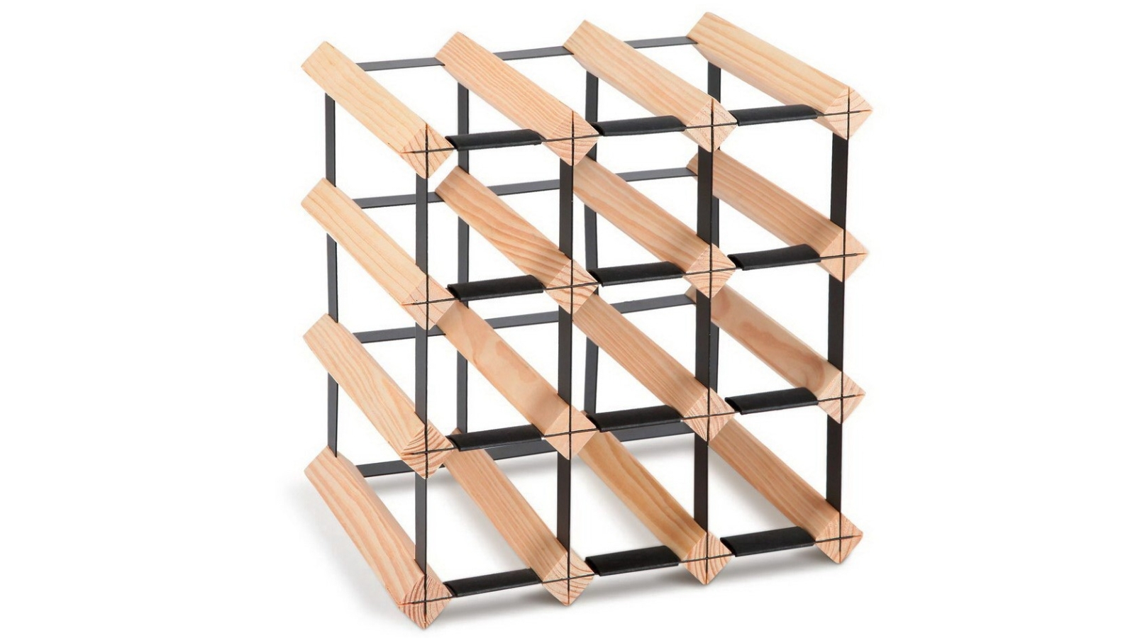 Artiss 12 Bottle Wine Rack - Natural | Harvey Norman
