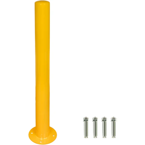 Serrano Heavy Duty Steel Bollard Post - Yellow