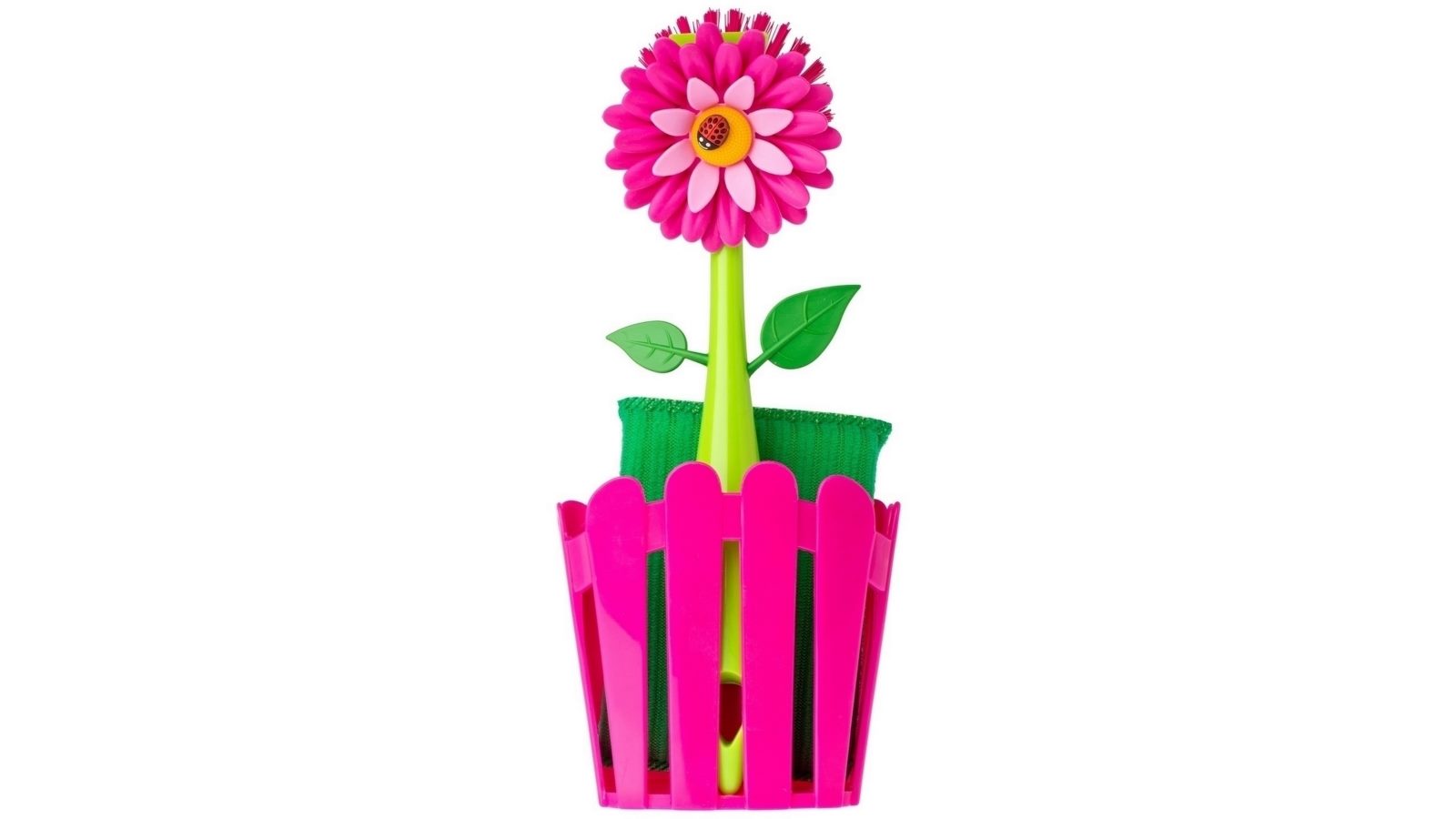 Vigar Flower Power Pink 3 Piece Sink Caddy Set