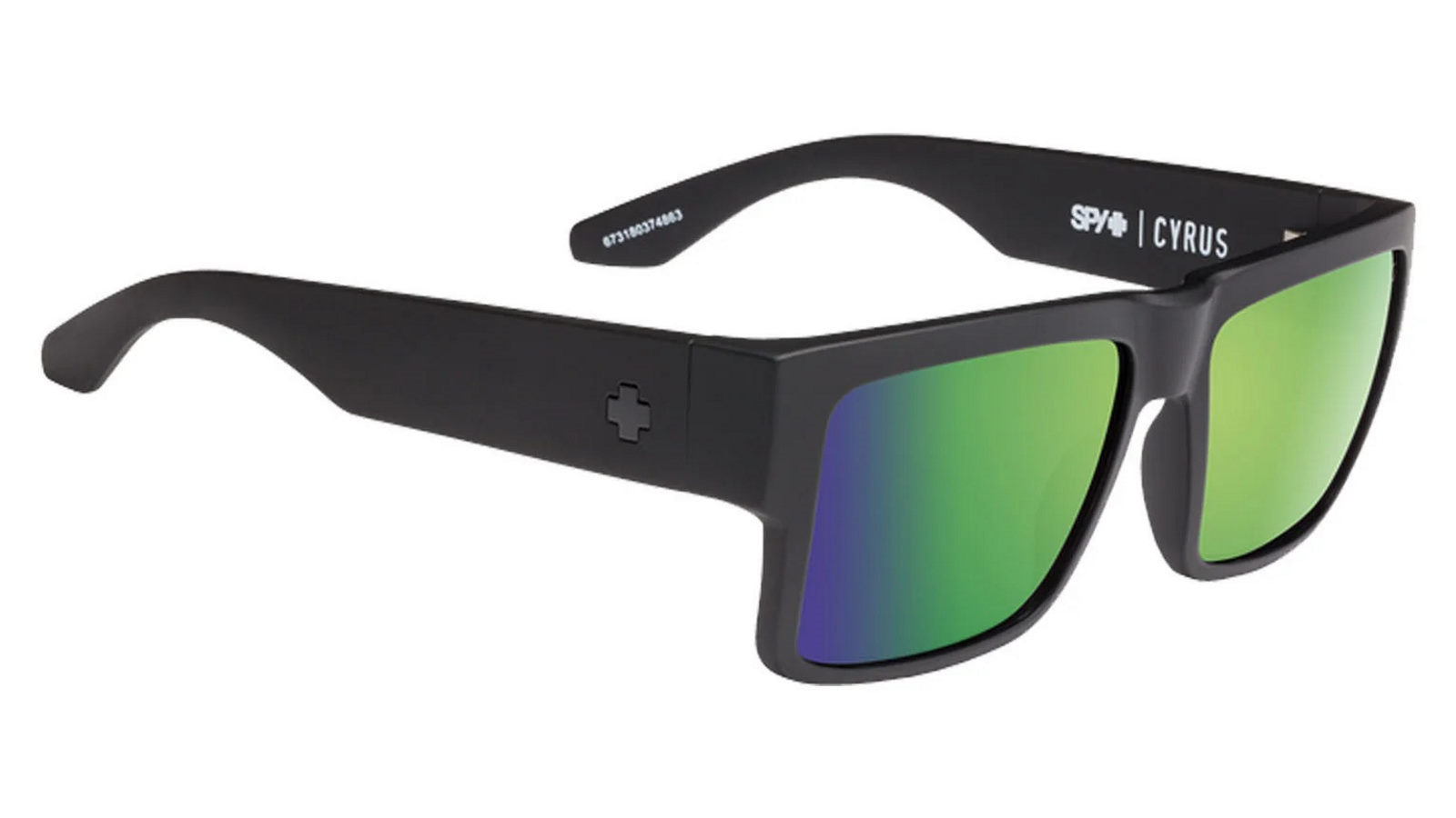 Spy Optic Cyrus Matte Black Happy Bronze Green Spectra Polarised Sunglasses