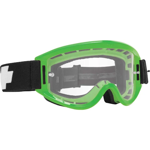 Spy Optic Breakaway HD Clear Midsize MX Motocross MTB/Quad Bike Goggle - Green
