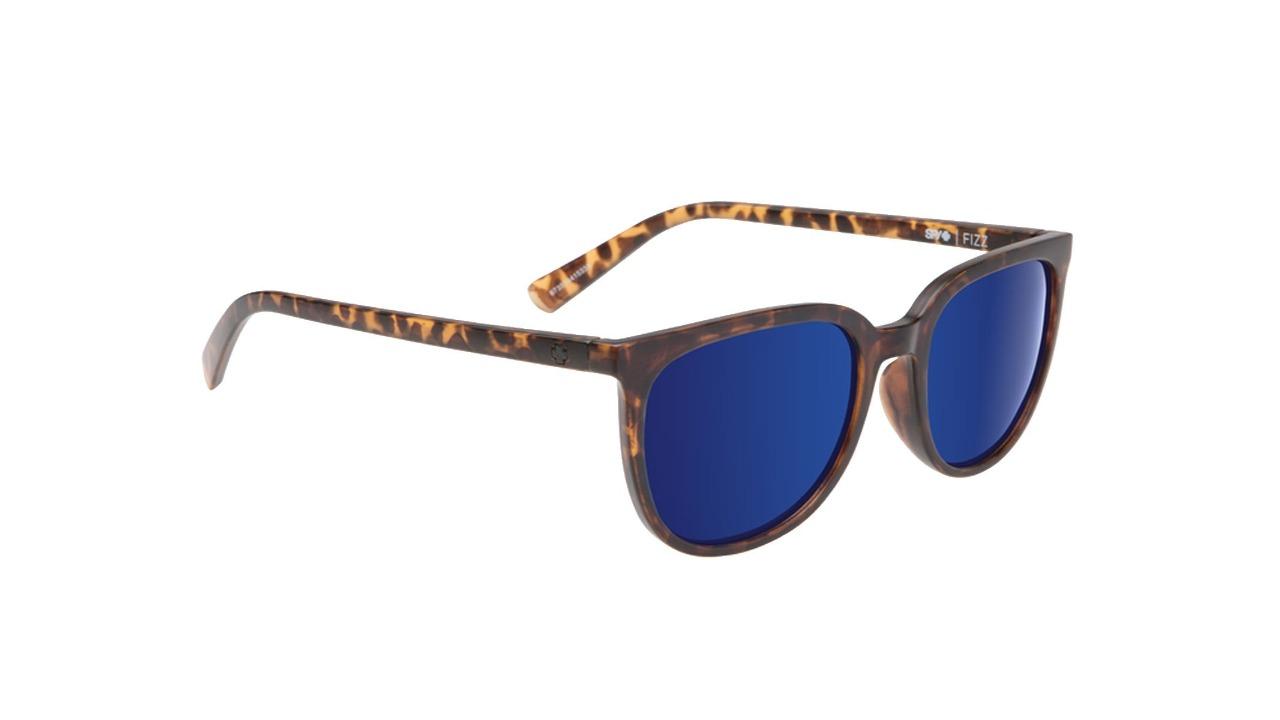 Spy Optic Fizz Matte Blonde Tort Spectra Sunglasses - Grey/Dark Blue