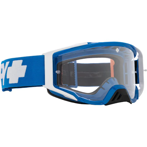 Spy Foundation Checkers Checker HD Clear MX ATV MTB Goggle - Blue