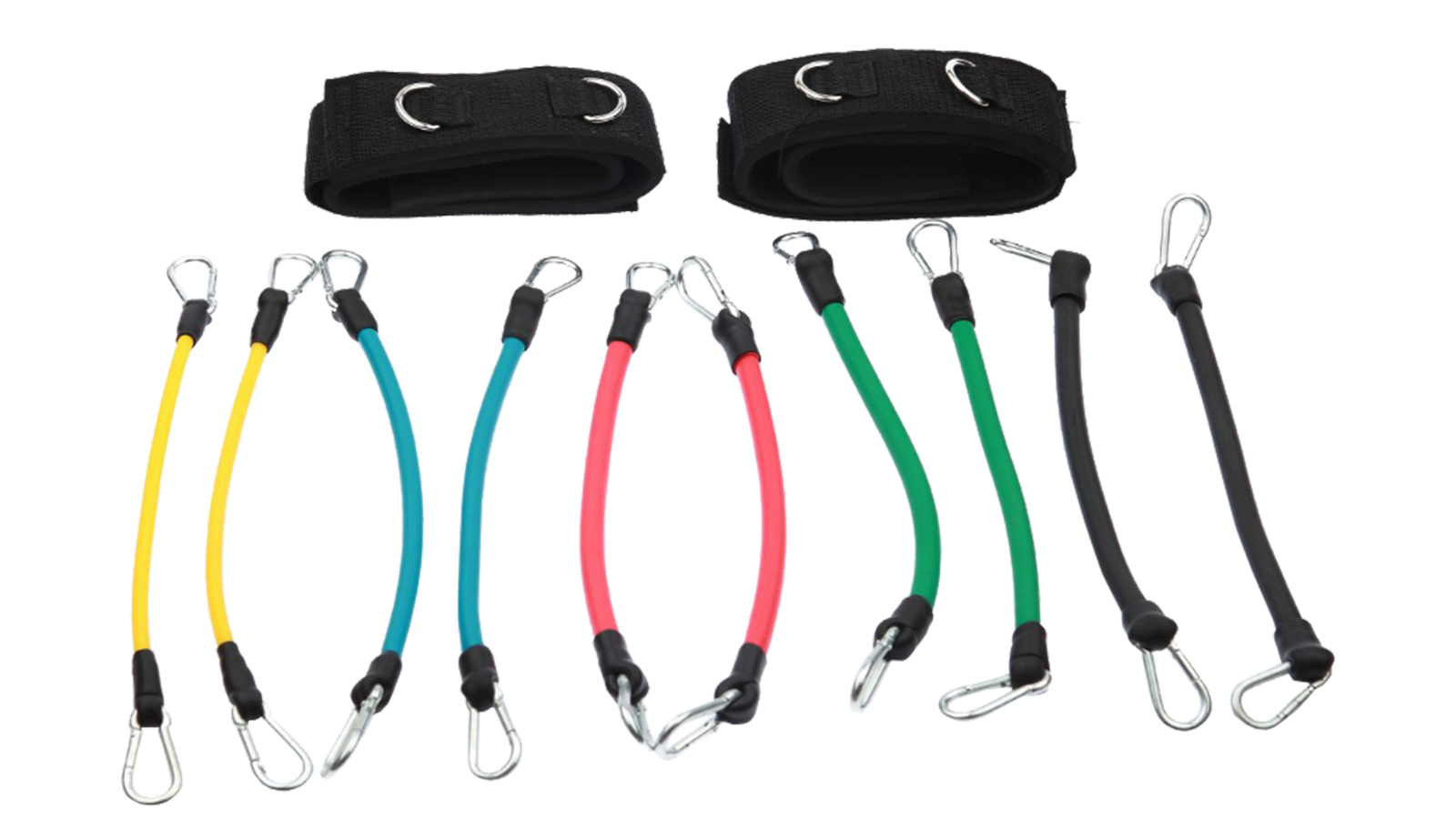 Serrano 13 Piece Kinetic Fitness Exercise Resistance Leg Bands Tubes Set