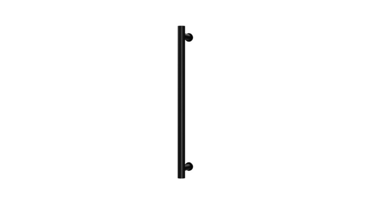 Phoenix 600mm Heated Towel Rail Round - Matte Black