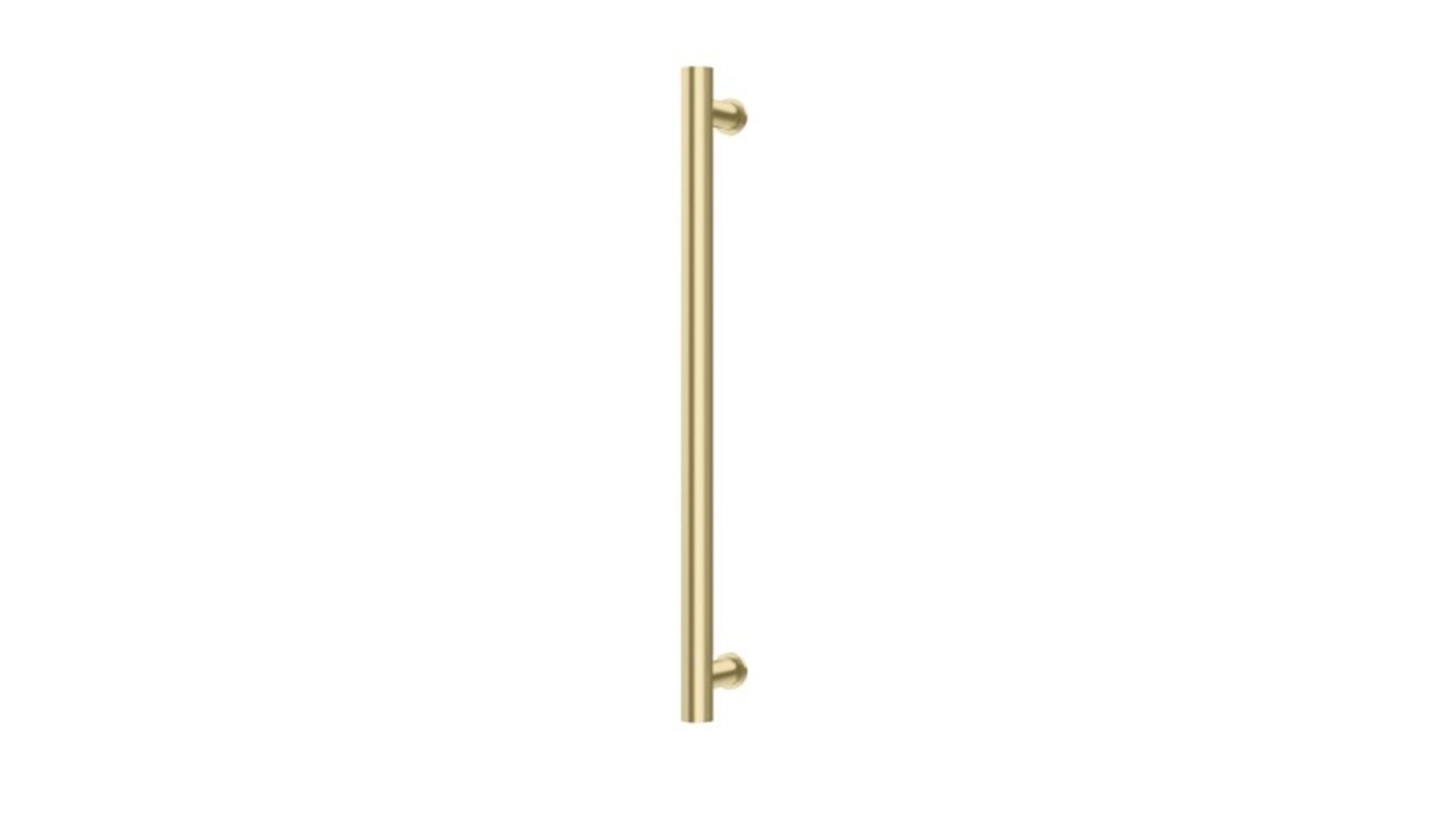 Phoenix 600mm Heated Towel Rail Round - Brushed Gold