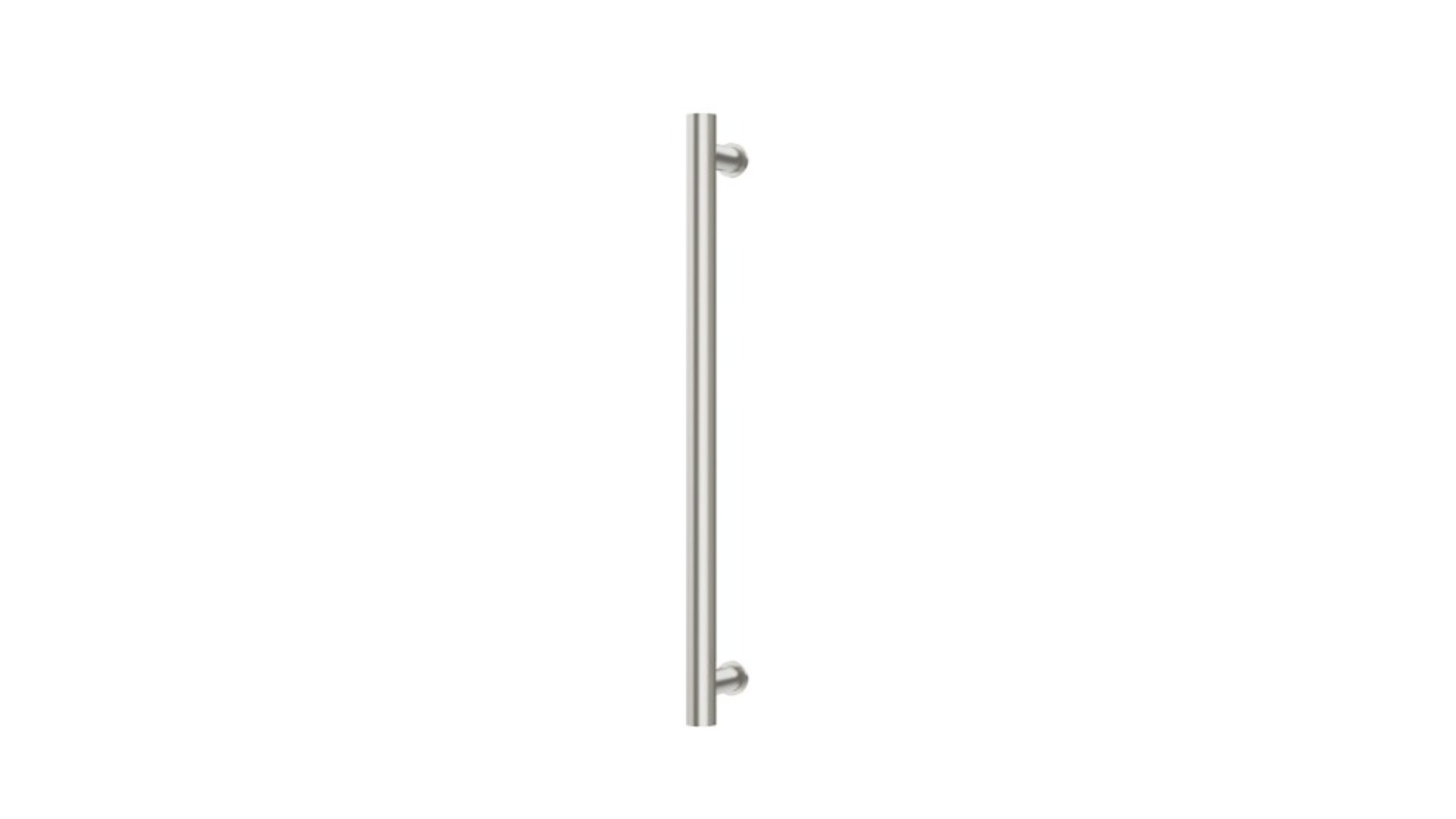 Phoenix 600mm Heated Towel Rail Round - Brushed Nickel