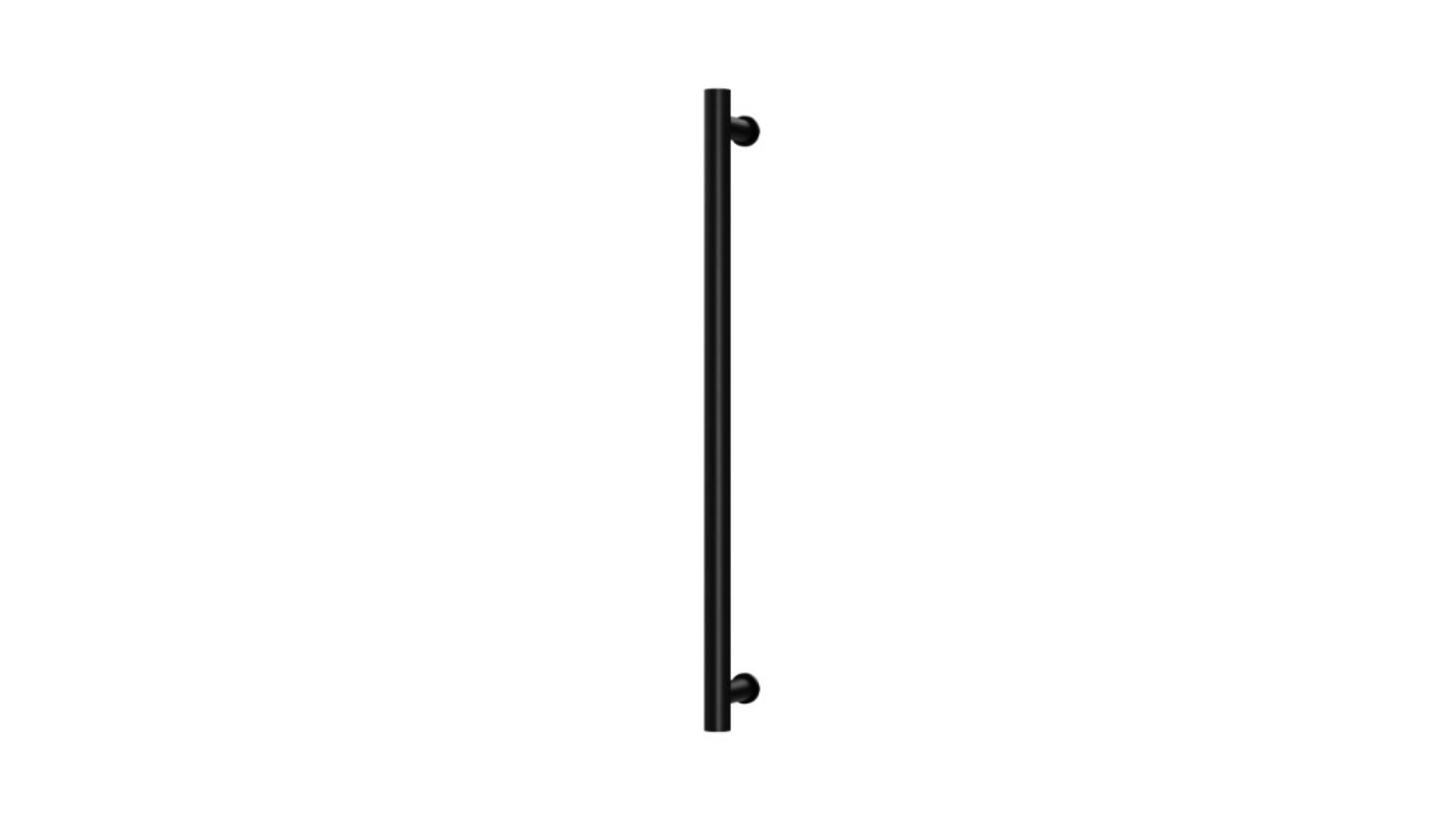 Phoenix 800mm Heated Towel Rail Round - Matte Black