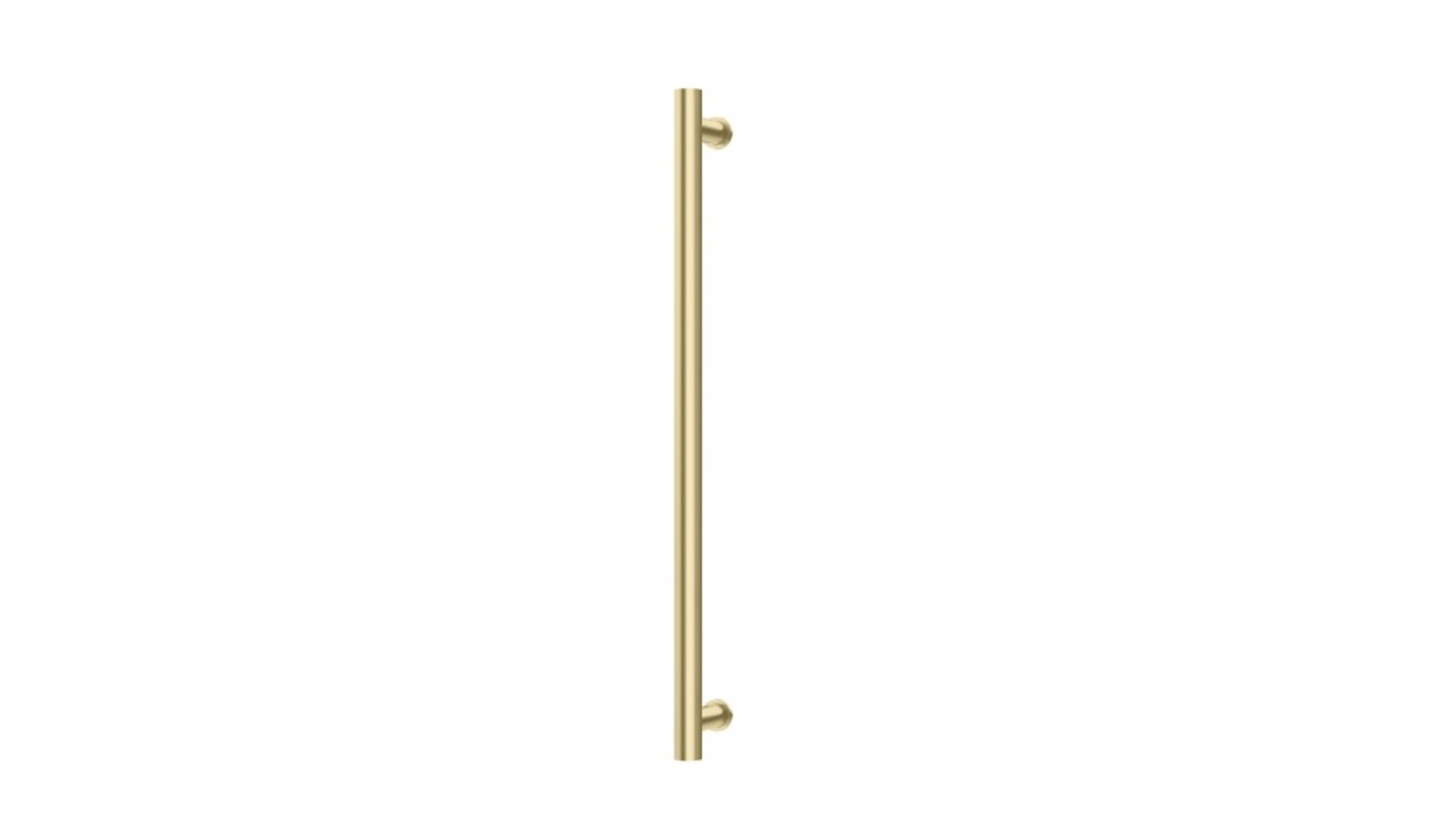 Phoenix 800mm Heated Towel Rail Round - Brushed Gold