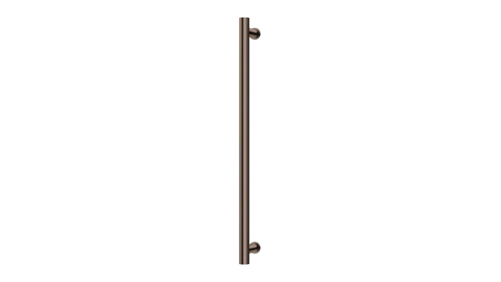 Phoenix 800mm Round Heated Towel Rail - Brushed Bronze