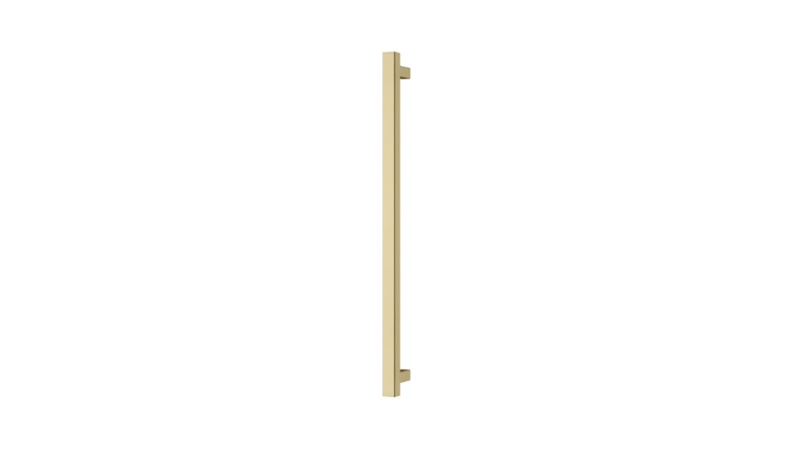 Phoenix 800mm Heated Towel Rail Square - Brushed Gold