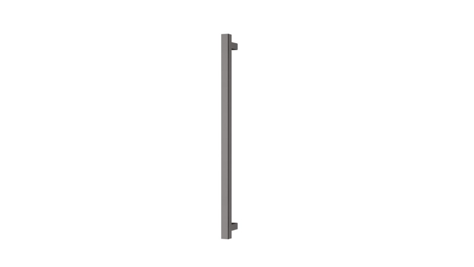 Phoenix 800mm Heated Towel Rail Square - Brushed Carbon