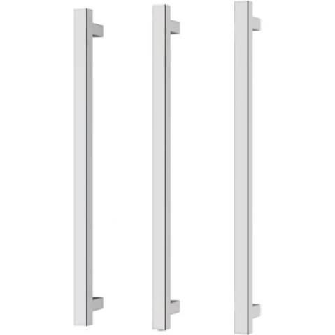 Phoenix 600mm Heated Triple Towel Rail Square - Chrome