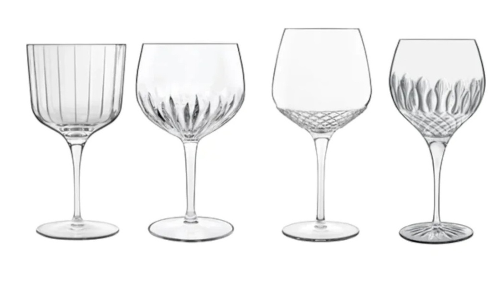 Luigi Bormioli Set of 4 Gin Glass Selection
