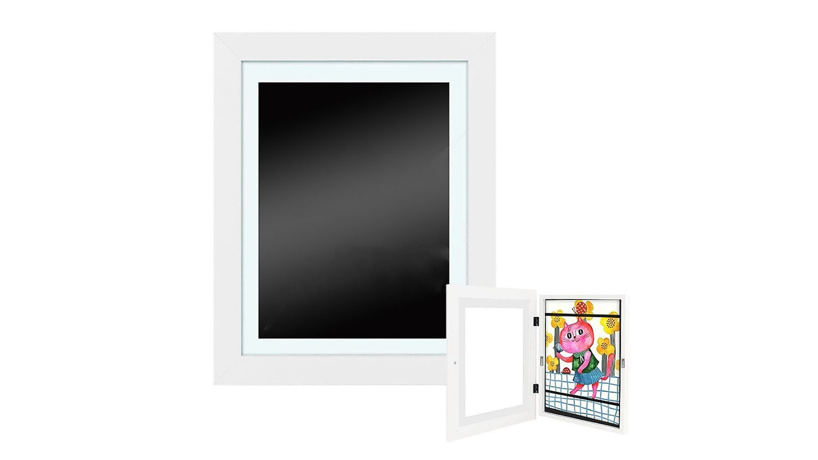 Randy and Travis Machinery Kids Art Display Wood Frame Holds 150 Pictures