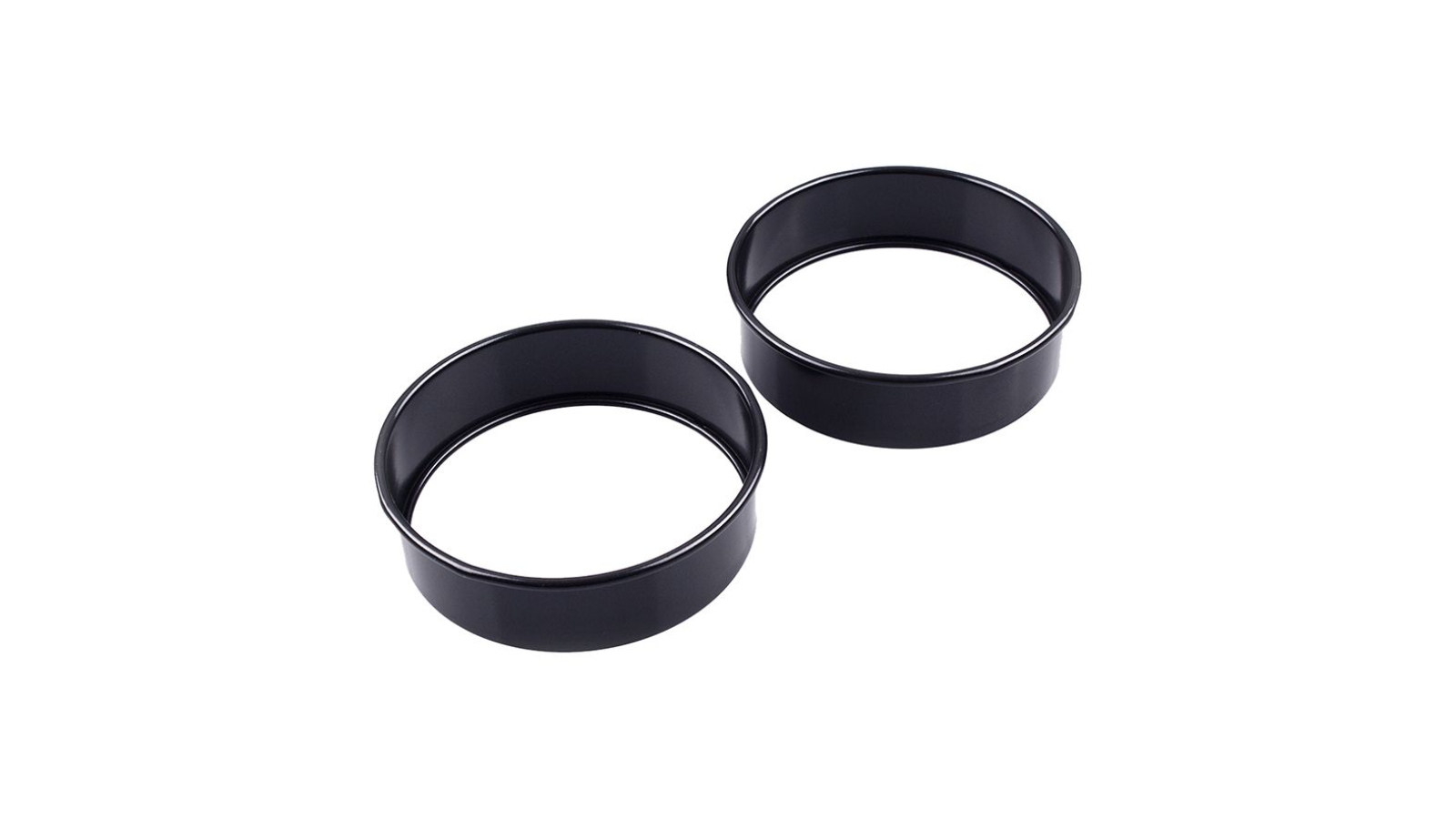Appetito 2 Piece Non-Stick Egg/Crumpet Rings Top-shelf Dishwasher