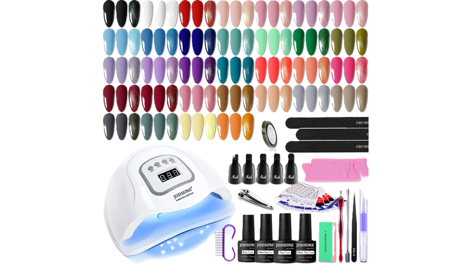 Genux 32 Color Gel Nail Kit with UV Light