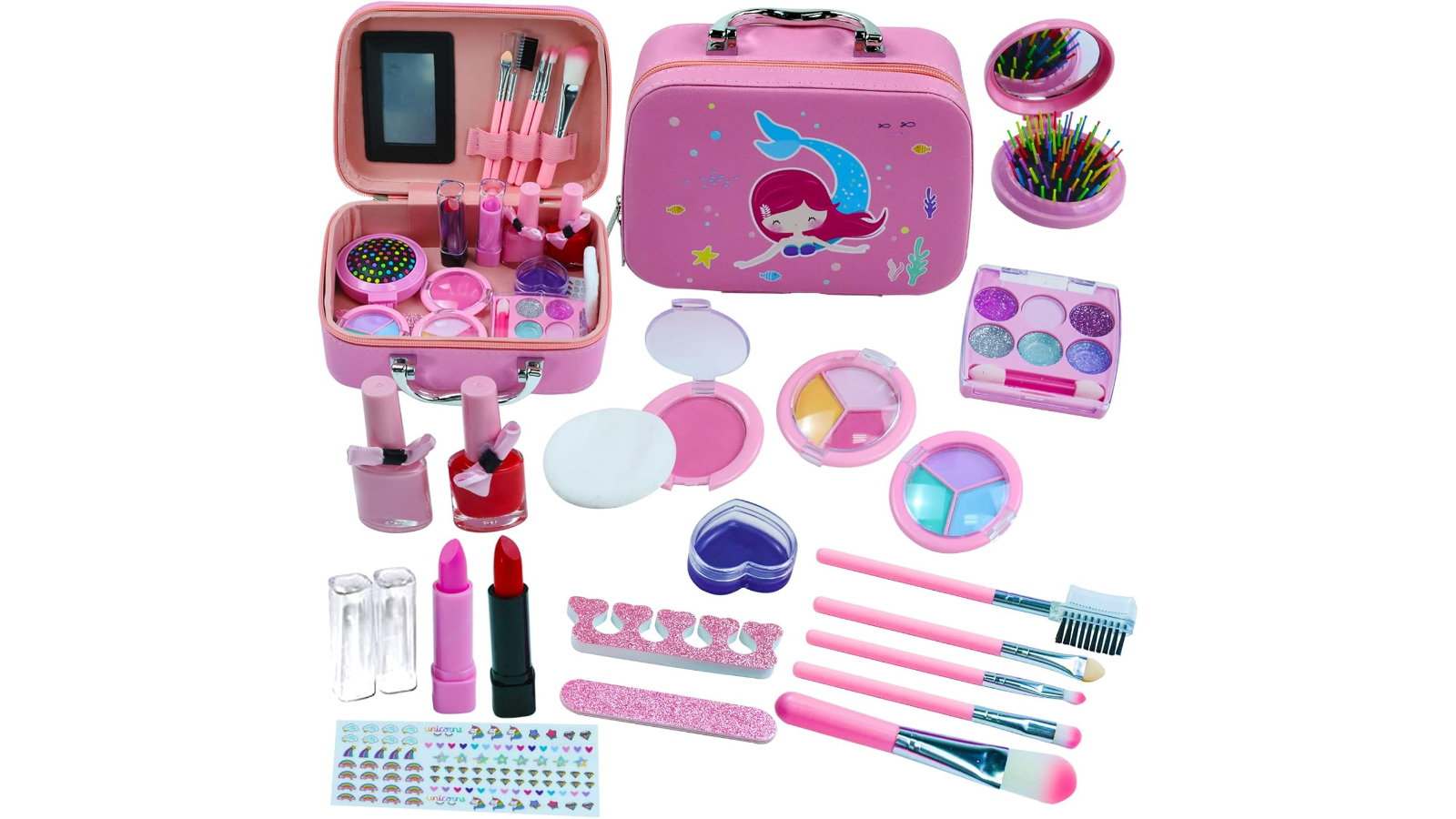 Genux Washable Real Makeup Kit for Kids