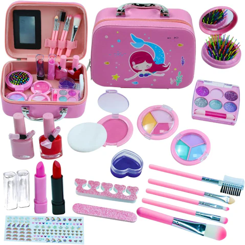 Genux Washable Real Makeup Kit for Kids