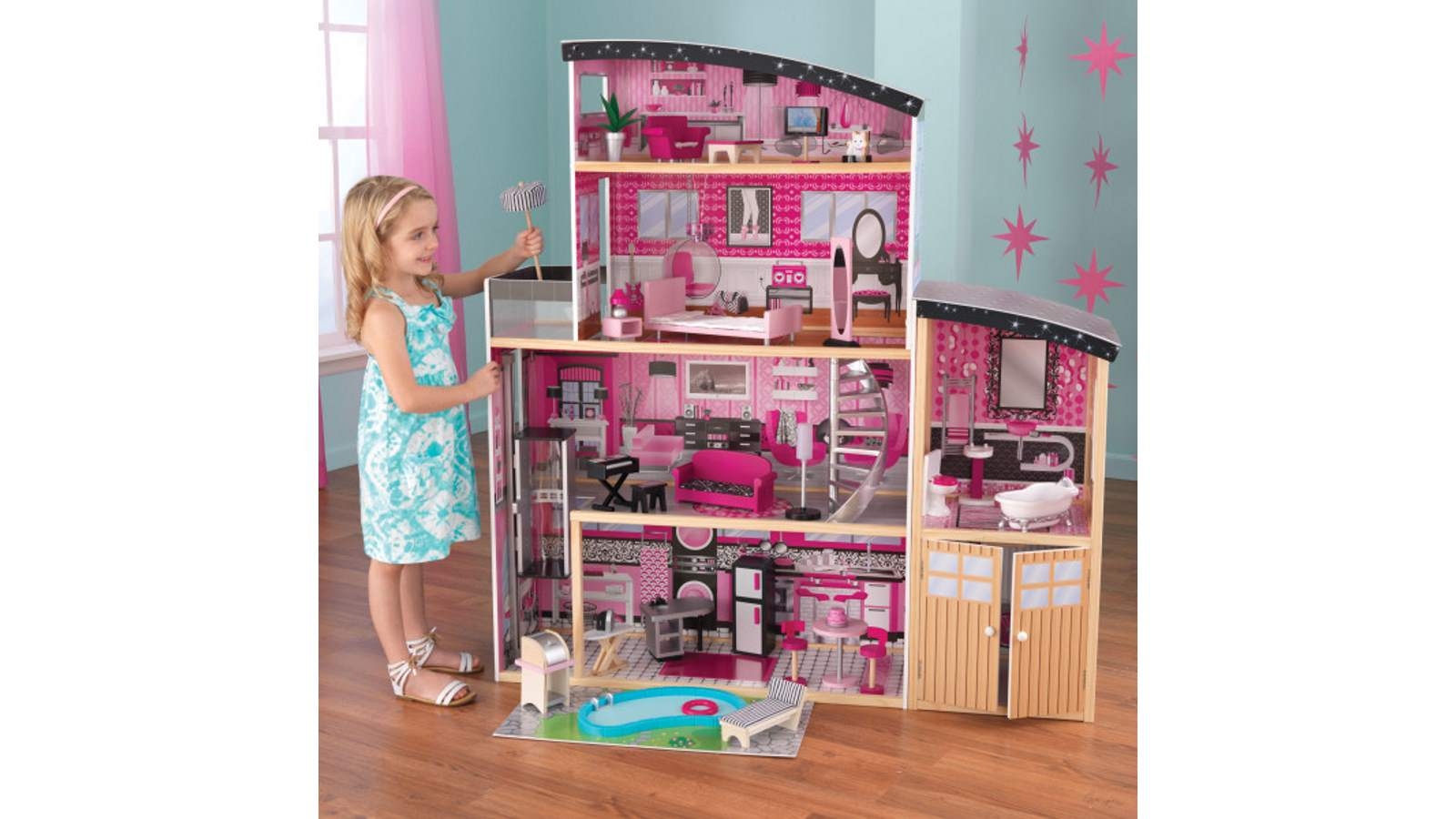KidKraft Sparkle Mansion Dollhouse Harvey Norman