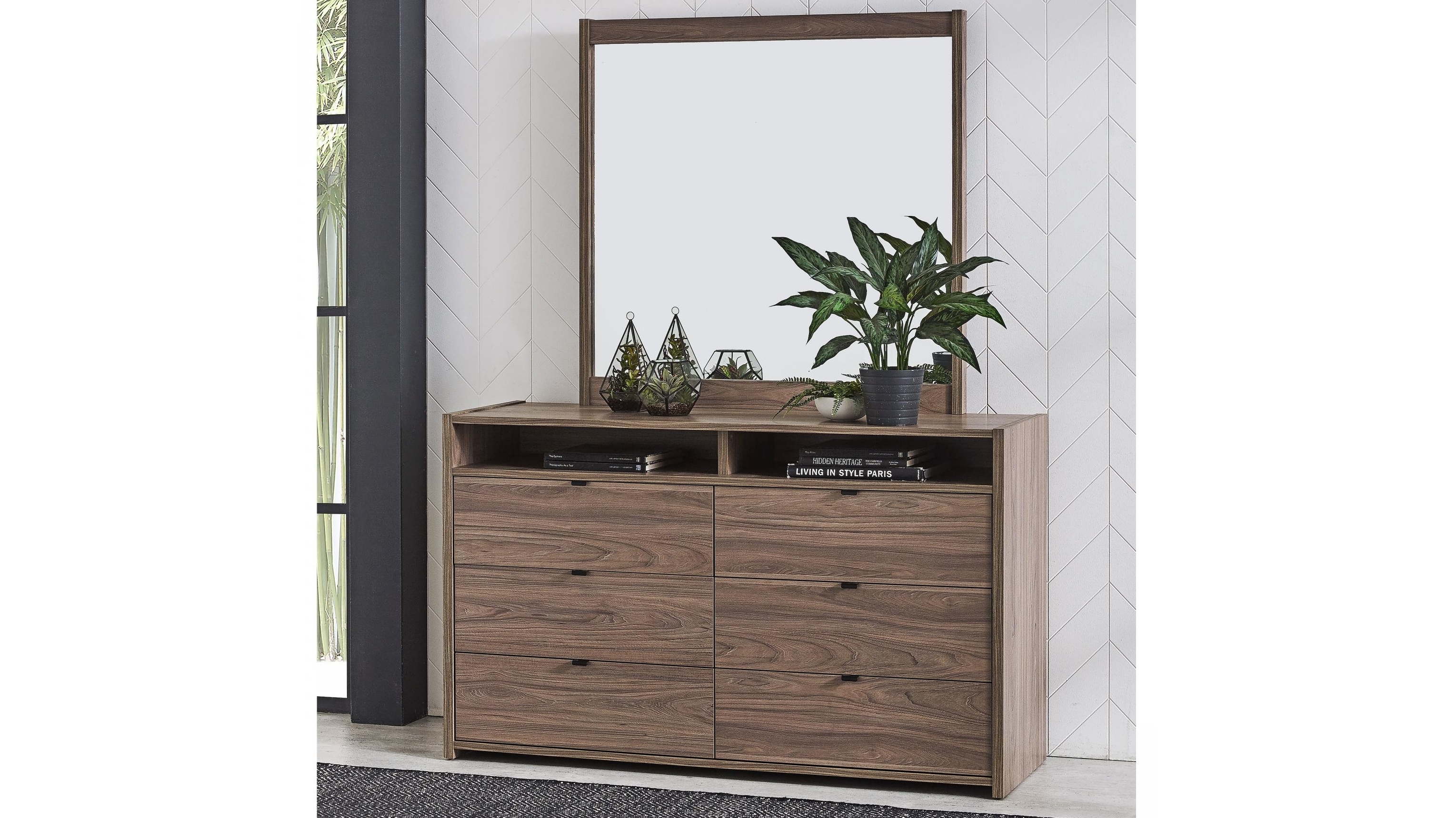 Torquay 6-Drawer Dresser with Mirror