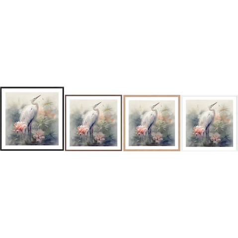La Grolla Elegant Plumage I Frame Wall Art