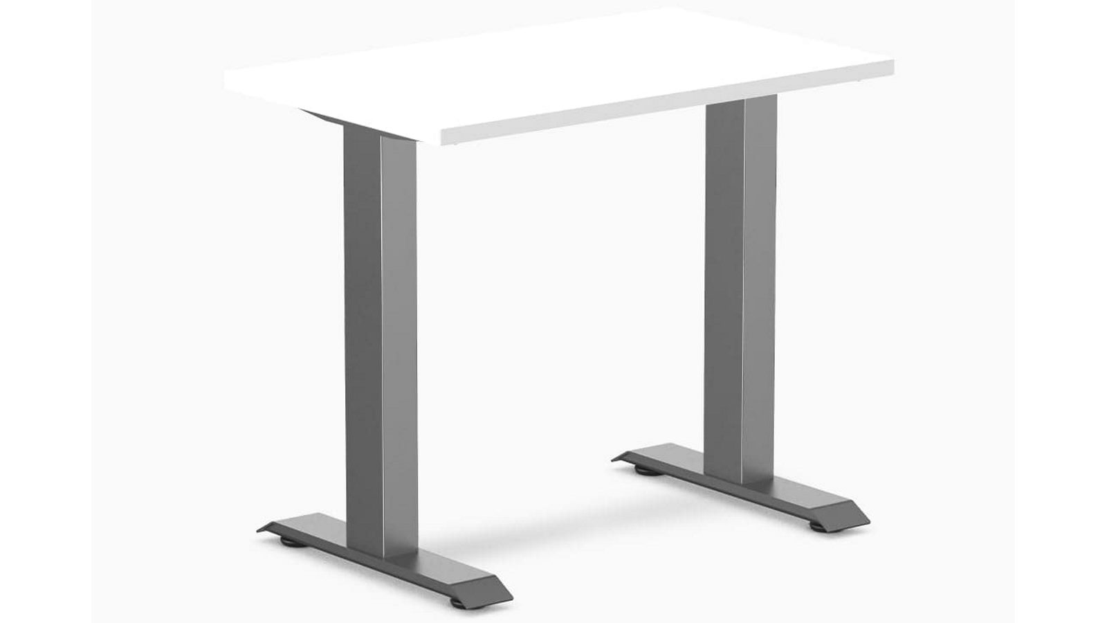 Desky White/Space Grey Zero Mini Office Desk - 80 x 50cm