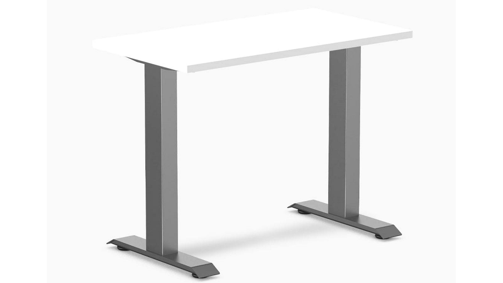 Desky White/Space Grey Zero Mini Office Desk - 90 x 50cm