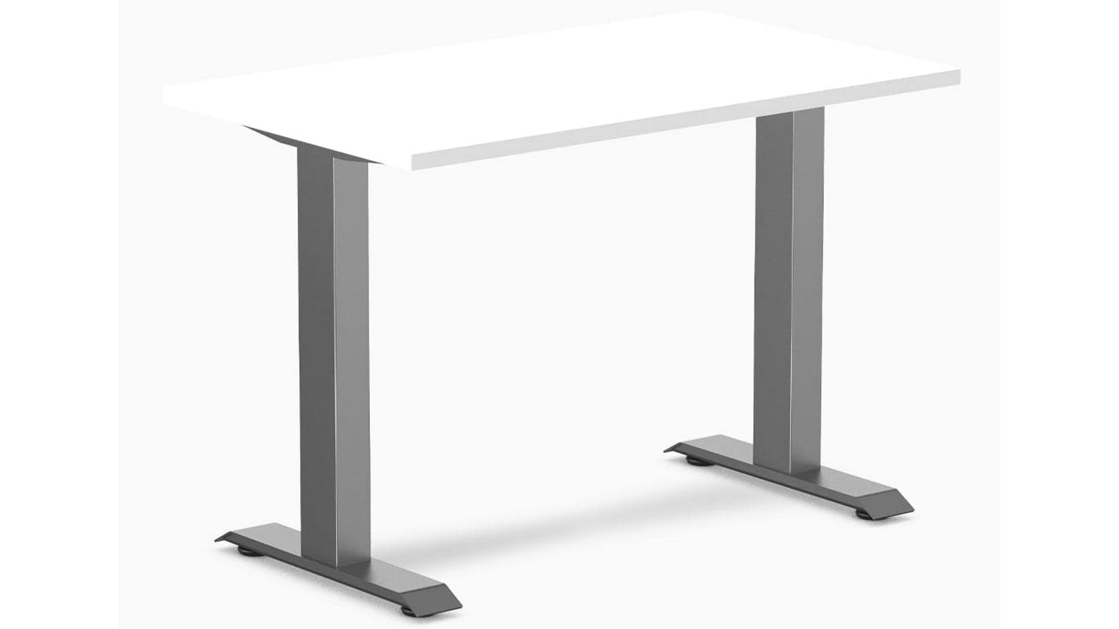 Desky White/Space Grey Zero Mini Office Desk - 100 x 60cm