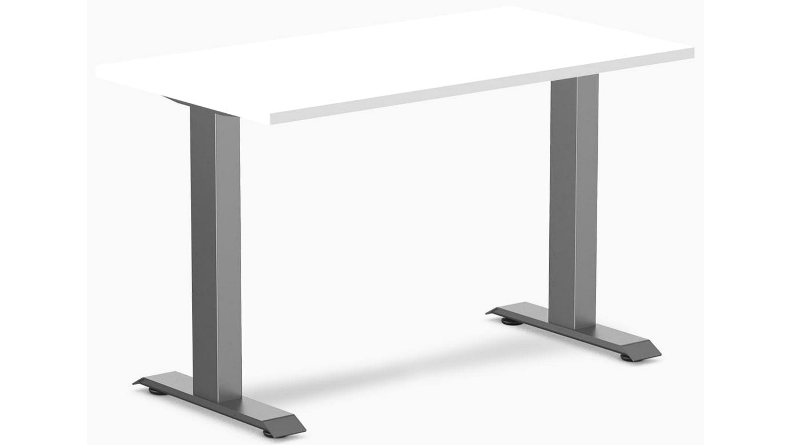 Desky White/Space Grey Zero Mini Office Desk - 110 x 60cm