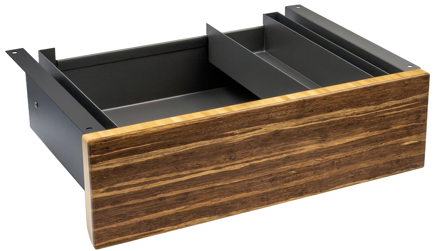Desky Minimal Tiger Bamboo Under-Desk Drawer - Space Grey
