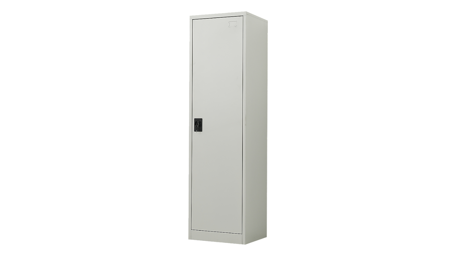 Randy and Travis Machinery Single Door Metal Tall Cabinet Shelf Storage - Grey
