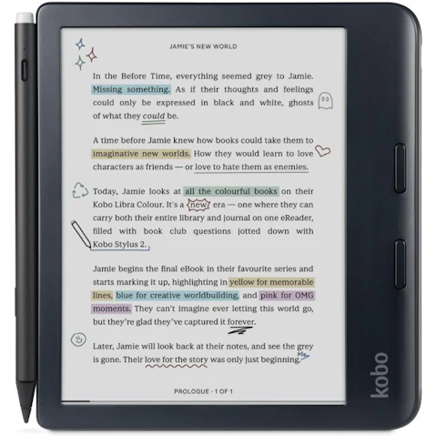 Kobo Libra Stylus 2 E-Book Reader - Black