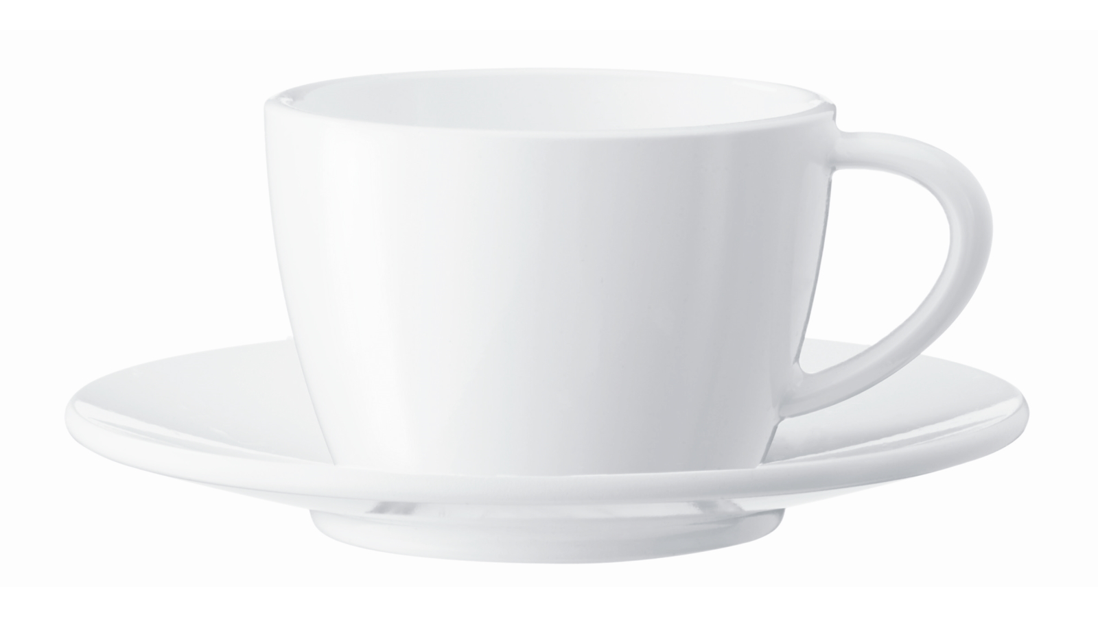 Jura Set of 2 Cappuccino Cup with Saucer - White