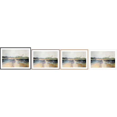 La Grolla Emerald Drift Frame Wall Art