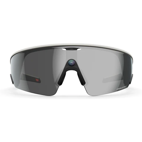 Oakley Meta Vanguard AI Glasses - White Frame with Prizm Black Lens