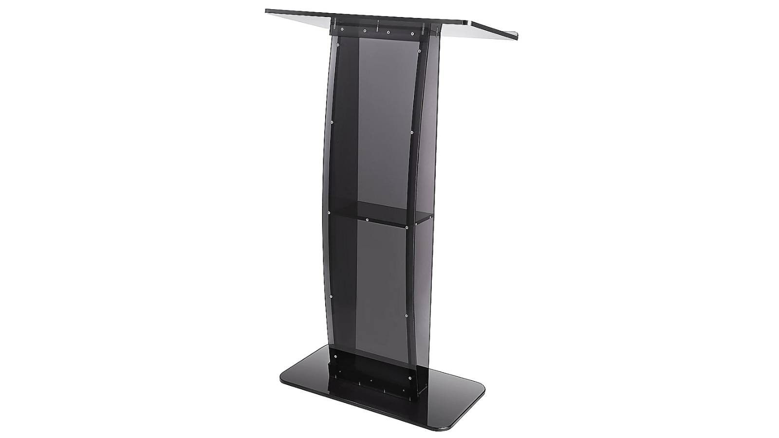 Randy and Travis Machinery 120cm Acrylic Podium Stand - Black