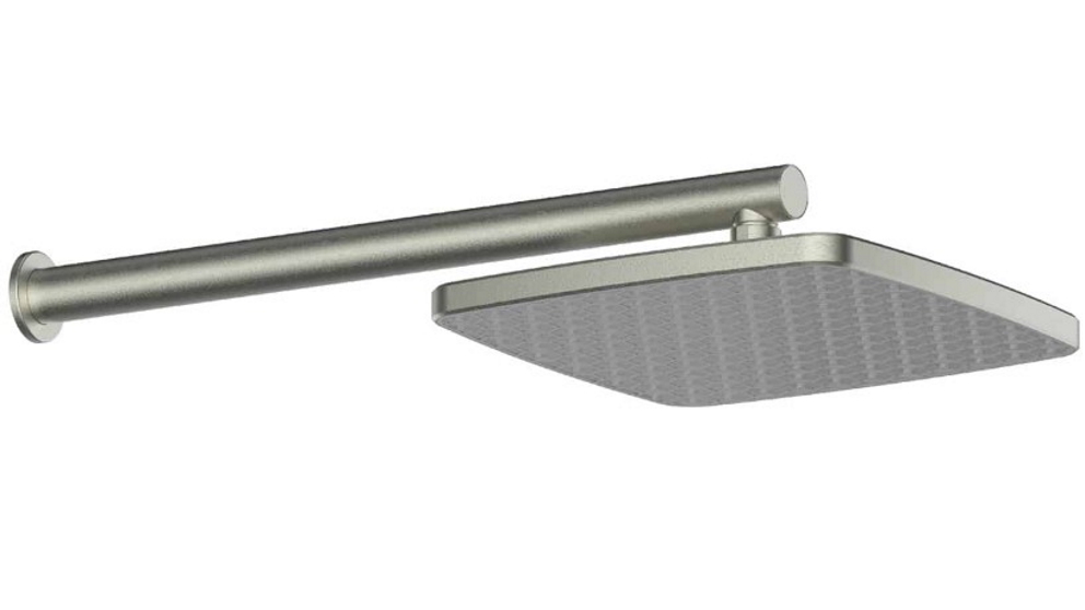 Greens Glide Syntra RainBoost Wall Shower - Brushed Nickel