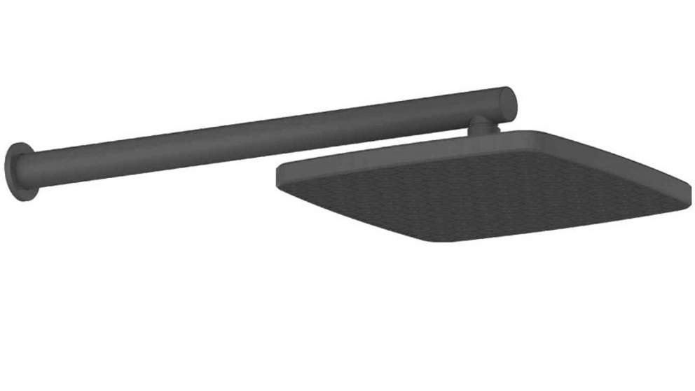 Greens Glide Syntra RainBoost Wall Shower - Gunmetal