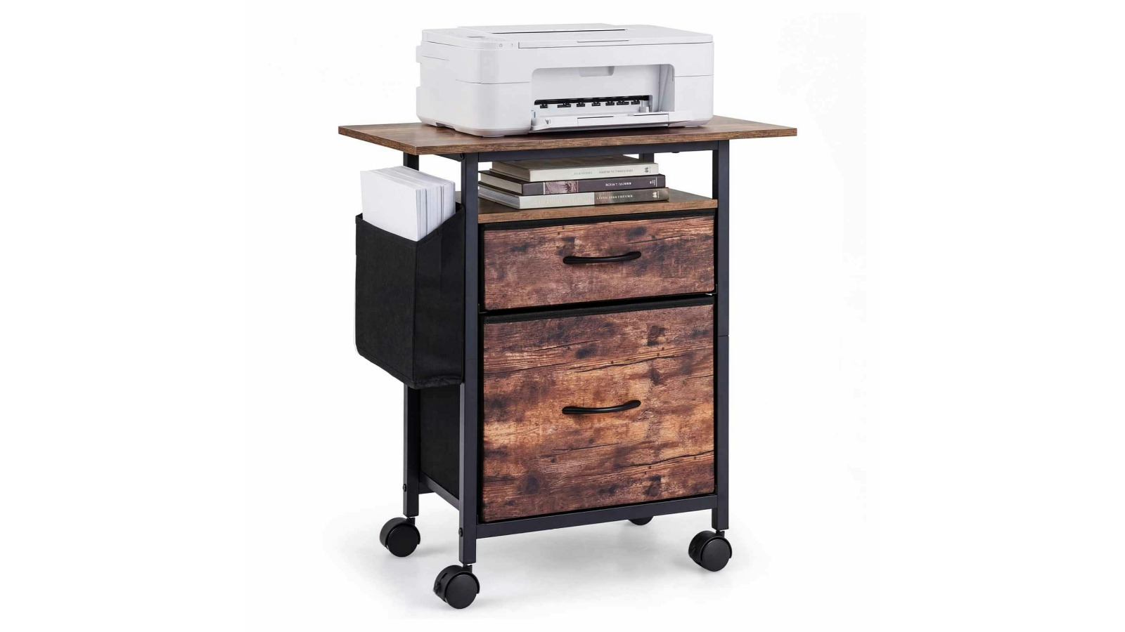 Costway 2 Drawer Mobile File Cabinet