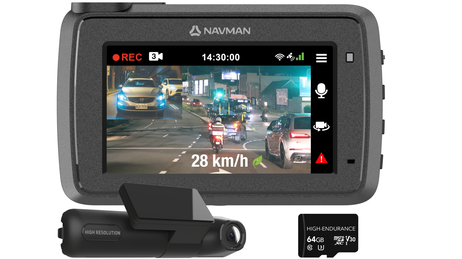 Navman MiVue Smart True 4K Surround 2160p Dash Cam