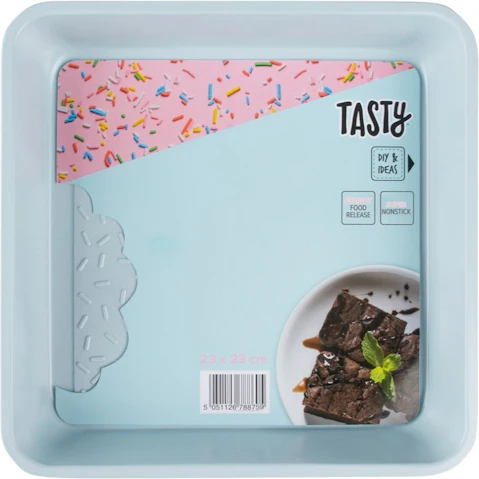 Tasty Non Stick Square Cake Tin - 23cm