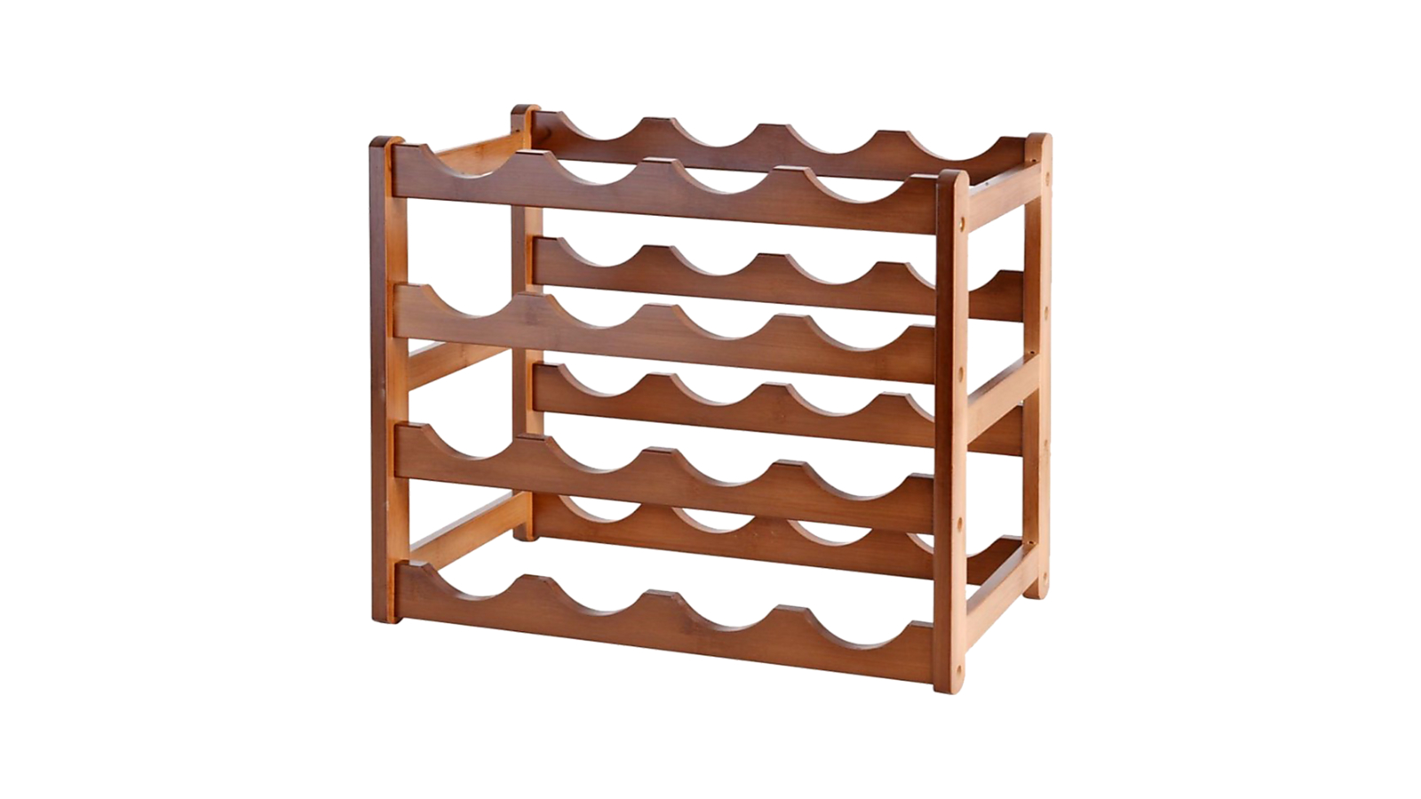 Randy and Travis Machinery Bamboo Stackable Countertop Wine Rack